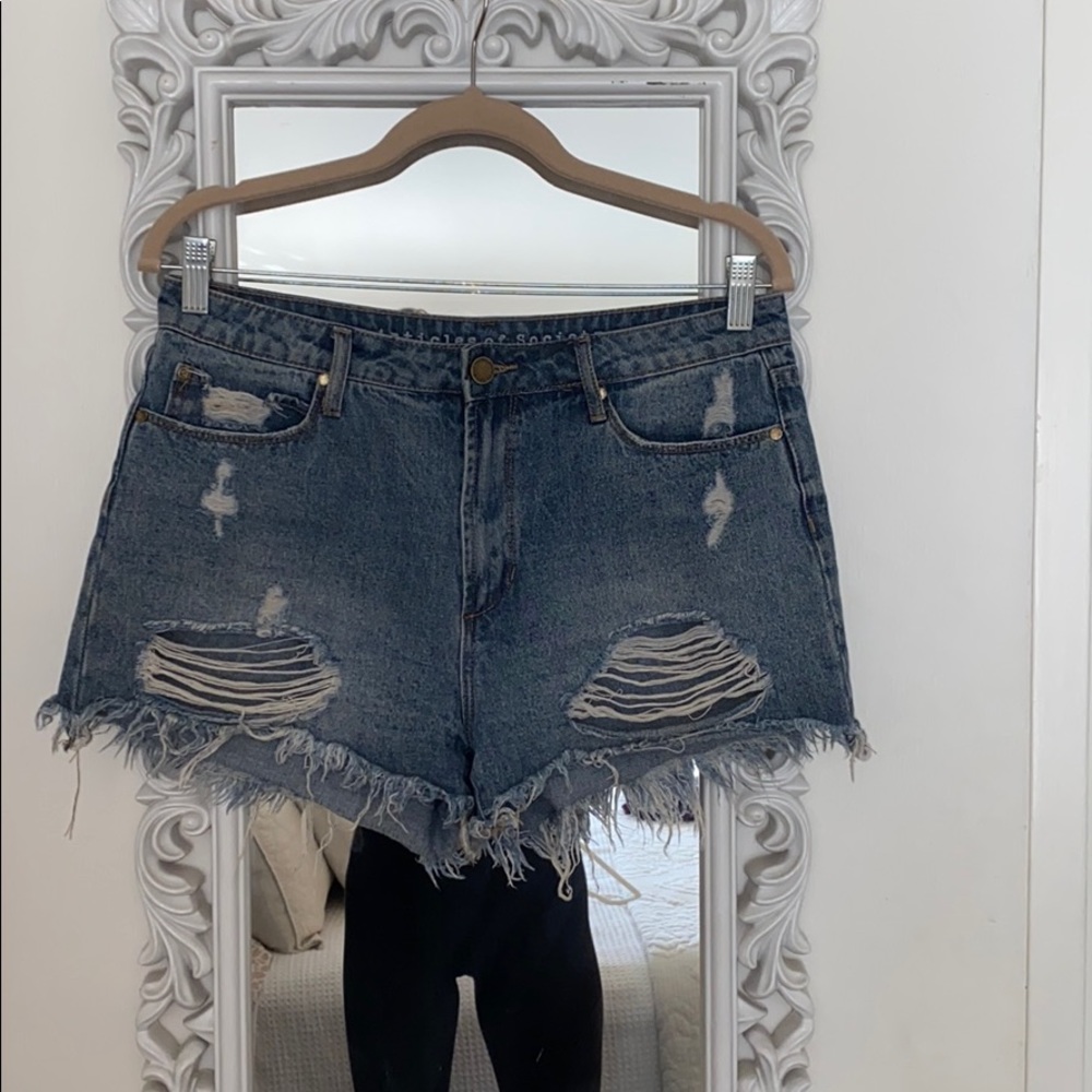 Articles of society denim shorts
